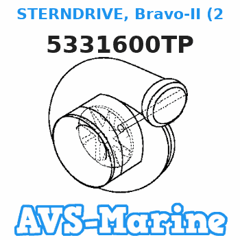 5331600TP STERNDRIVE, Bravo-II (2.00:1 Ratio) Mercruiser 