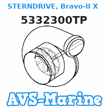 5332300TP STERNDRIVE, Bravo-II X (1.65:1 Ratio) Mercruiser 