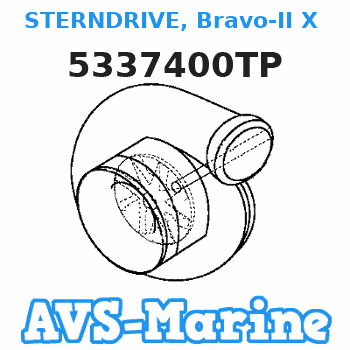 5337400TP STERNDRIVE, Bravo-II X (1.81:1 Ratio) Mercruiser 