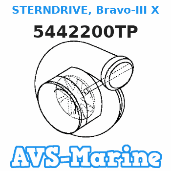 5442200TP STERNDRIVE, Bravo-III X (1.50:1 Ratio) Mercruiser 