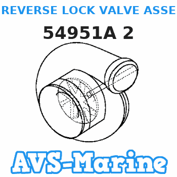 54951A 2 REVERSE LOCK VALVE ASSEMBLY Mercruiser 