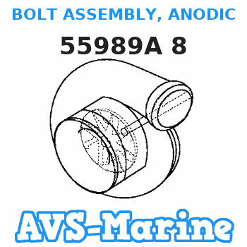 55989A 8 BOLT ASSEMBLY, ANODIC Mercruiser 