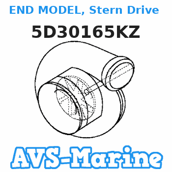 5D30165KZ END MODEL, Stern Drive (1.65:1 Ratio) Mercruiser 