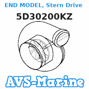 5D30200KZ END MODEL, Stern Drive (2.00:1 Ratio) Mercruiser 