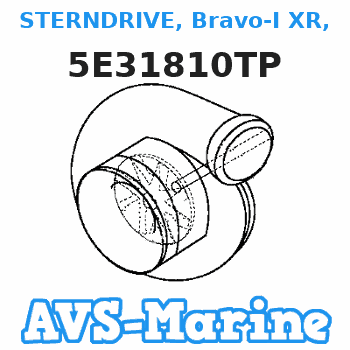 5E31810TP STERNDRIVE, Bravo-I XR, Integrated (1.26:1 Raio)(Dual Water Pick-Up) Mercruiser 
