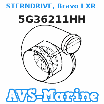5G36211HH STERNDRIVE, Bravo I XR SM (1.50:1 Ratio) (Short - Integrated Transom System) Mercruiser 