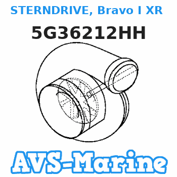 5G36212HH STERNDRIVE, Bravo I XR SM (1.50:1 Ratio) (Short - Integrated Transom System) Mercruiser 
