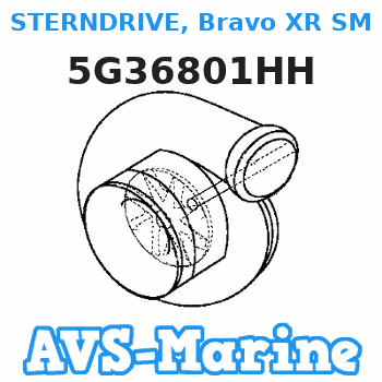5G36801HH STERNDRIVE, Bravo XR SM (1.26:1 Ratio) (Short - Standard) Mercruiser 