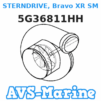5G36811HH STERNDRIVE, Bravo XR SM (1.26:1 Ratio) (Short - Integrated Transom System) Mercruiser 
