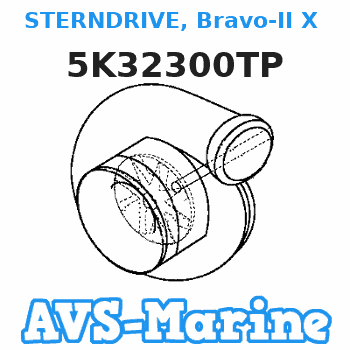 5K32300TP STERNDRIVE, Bravo-II X Diesel (1.65:1) Mercruiser 