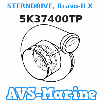 5K37400TP STERNDRIVE, Bravo-II X (1.81:1) Mercruiser 