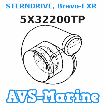 5X32200TP STERNDRIVE, Bravo-I XR Diesel (1.50:1) (Dual-Water Pickup) Seacore Mercruiser 