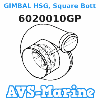 6020010GP GIMBAL HSG, Square Bottle With Trim Senders Mercruiser 