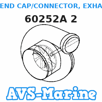 60252A 2 END CAP/CONNECTOR, EXHAUST MANIFOLD (FRONT) Mercruiser 