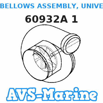 60932A 1 BELLOWS ASSEMBLY, UNIVERSAL JOINT Mercruiser 