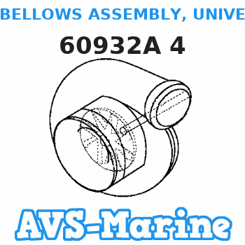 60932A 4 BELLOWS ASSEMBLY, UNIVERSAL JOINT Mercruiser 