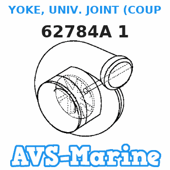 62784A 1 YOKE, UNIV. JOINT (COUPLING END) Mercruiser 