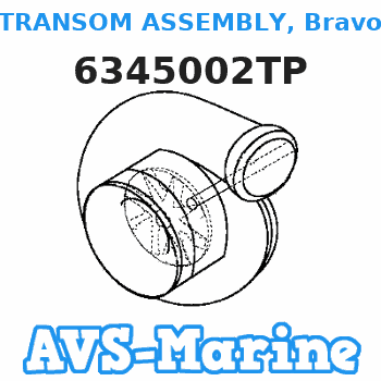 6345002TP TRANSOM ASSEMBLY, Bravo, Axius Mercruiser 
