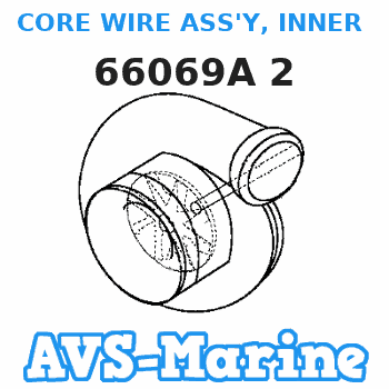 66069A 2 CORE WIRE ASS'Y, INNER SHIFT CABLE Mercruiser 
