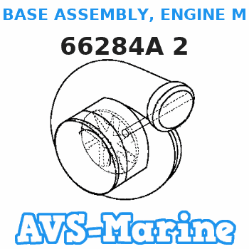 66284A 2 BASE ASSEMBLY, ENGINE MOUNT Mercruiser 