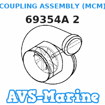 69354A 2 COUPLING ASSEMBLY (MCM) Mercruiser 