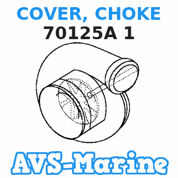 70125A 1 COVER, CHOKE Mercruiser 