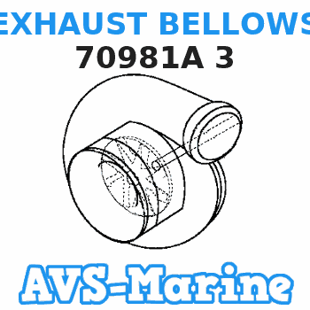 70981A 3 EXHAUST BELLOWS Mercruiser 