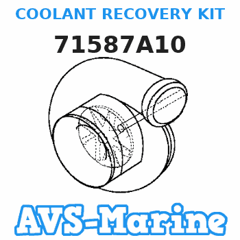 71587A10 COOLANT RECOVERY KIT Mercruiser 