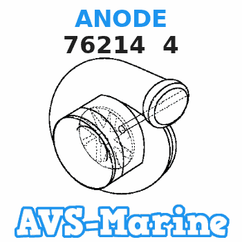 76214 4 ANODE Mercruiser 