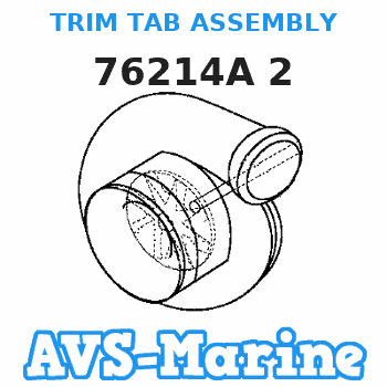 76214A 2 TRIM TAB ASSEMBLY Mercruiser 