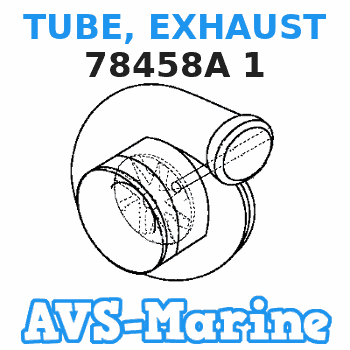 78458A 1 TUBE, EXHAUST Mercruiser 