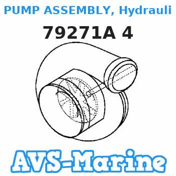 79271A 4 PUMP ASSEMBLY, Hydraulic (METAL RESERVOIR) Mercruiser 