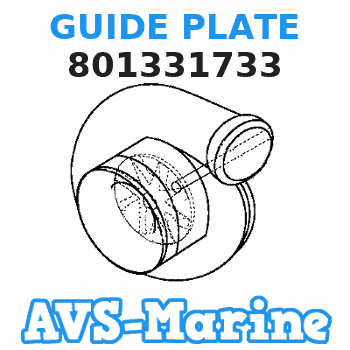 801331733 GUIDE PLATE Mercruiser 