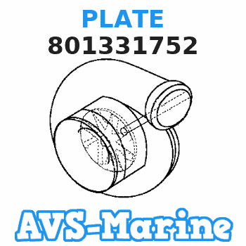 801331752 PLATE Mercruiser 