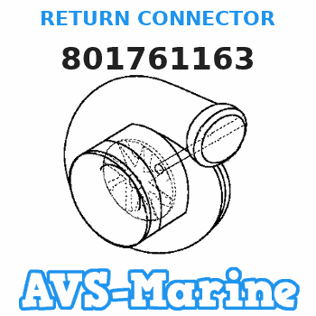 801761163 RETURN CONNECTOR Mercruiser 