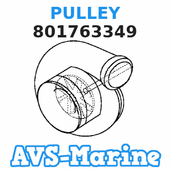 801763349 PULLEY Mercruiser 