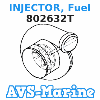 802632T INJECTOR, Fuel Mercruiser 