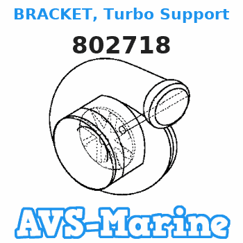 802718 BRACKET, Turbo Support Mercruiser 