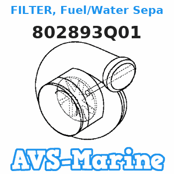 802893Q01 FILTER, Fuel/Water Separating - Quicksilver Brand Mercruiser 