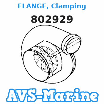 802929 FLANGE, Clamping Mercruiser 
