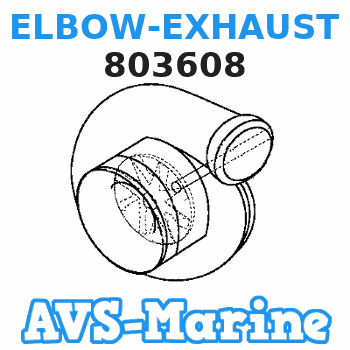 803608 ELBOW-EXHAUST Mercruiser 