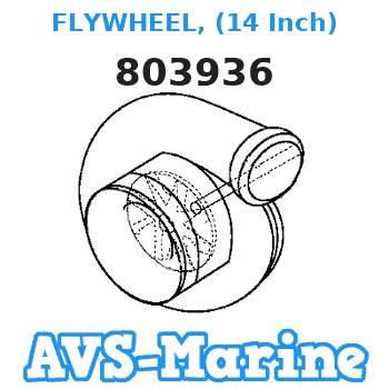 803936 FLYWHEEL, (14 Inch) Mercruiser 