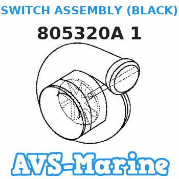 805320A 1 SWITCH ASSEMBLY (BLACK) Mercruiser 