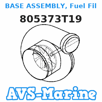 805373T19 BASE ASSEMBLY, Fuel Filter Mercruiser 