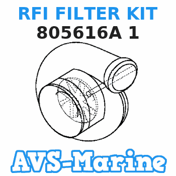 805616A 1 RFI FILTER KIT Mercruiser 