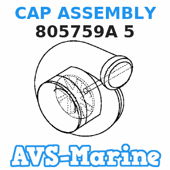 805759A 5 CAP ASSEMBLY Mercruiser 