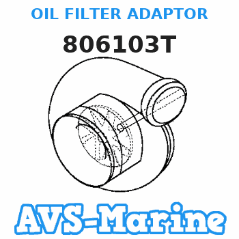 806103T OIL FILTER ADAPTOR Mercruiser 