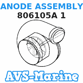 806105A 1 ANODE ASSEMBLY Mercruiser 
