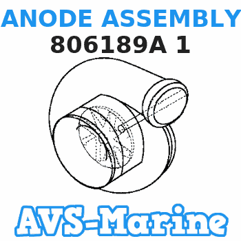 806189A 1 ANODE ASSEMBLY Mercruiser 