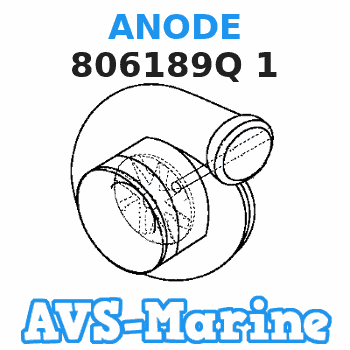 806189Q 1 ANODE Mercruiser 